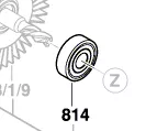 Roulement Ø 8 x 22 x 7 mm réf. 3 130 900 020 BOSCH